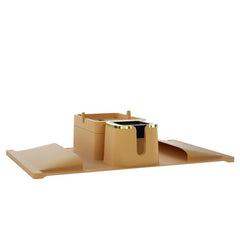 Silicone Armrest Hanging Bag with Cup Pad & Tissue Box