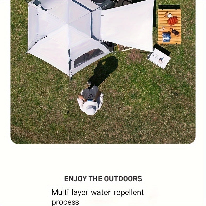6 Person Camping Tent Rain Shelter with Carrying Bag Lightweight Waterproof
