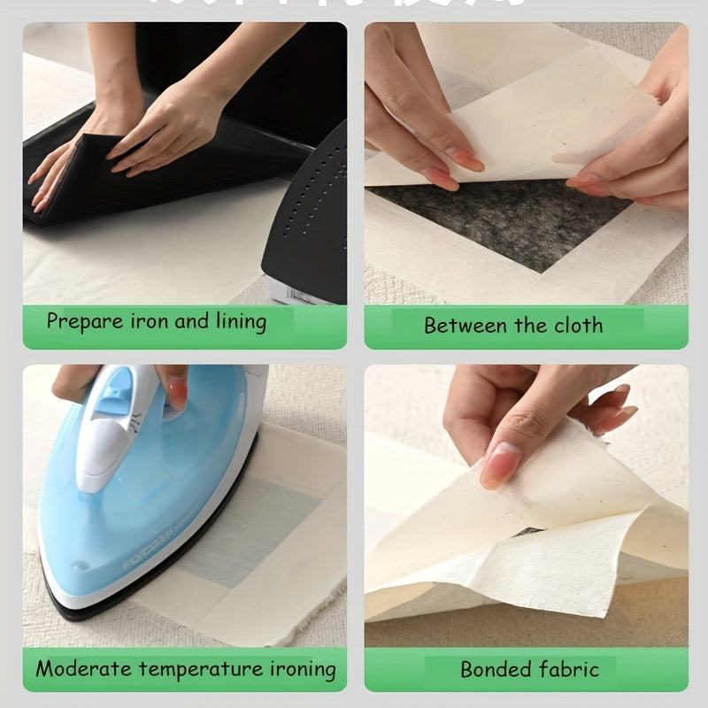 1M Double Sided Adhesive Fabric Sewing Patchwork Non Wove