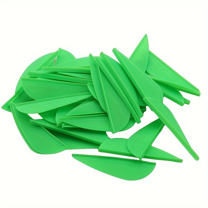 50pcs Arrow Vanes 5.08 Cm Fletching Shield Drop Shape Feather