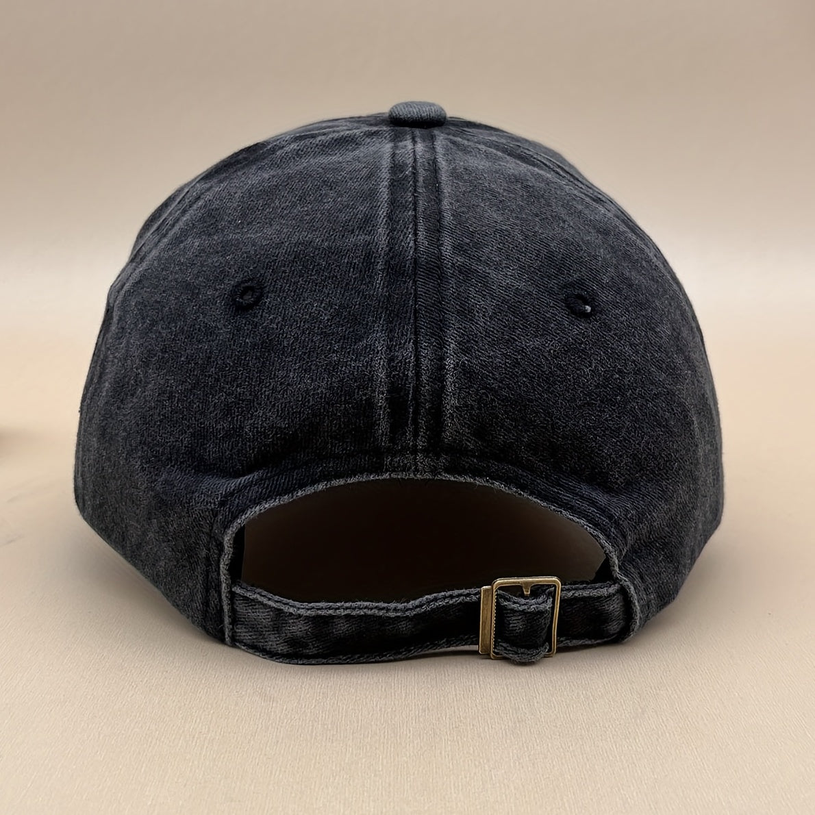 Yellow Smiling Face Baseball Cap Embroidered Distressed Sun Hat