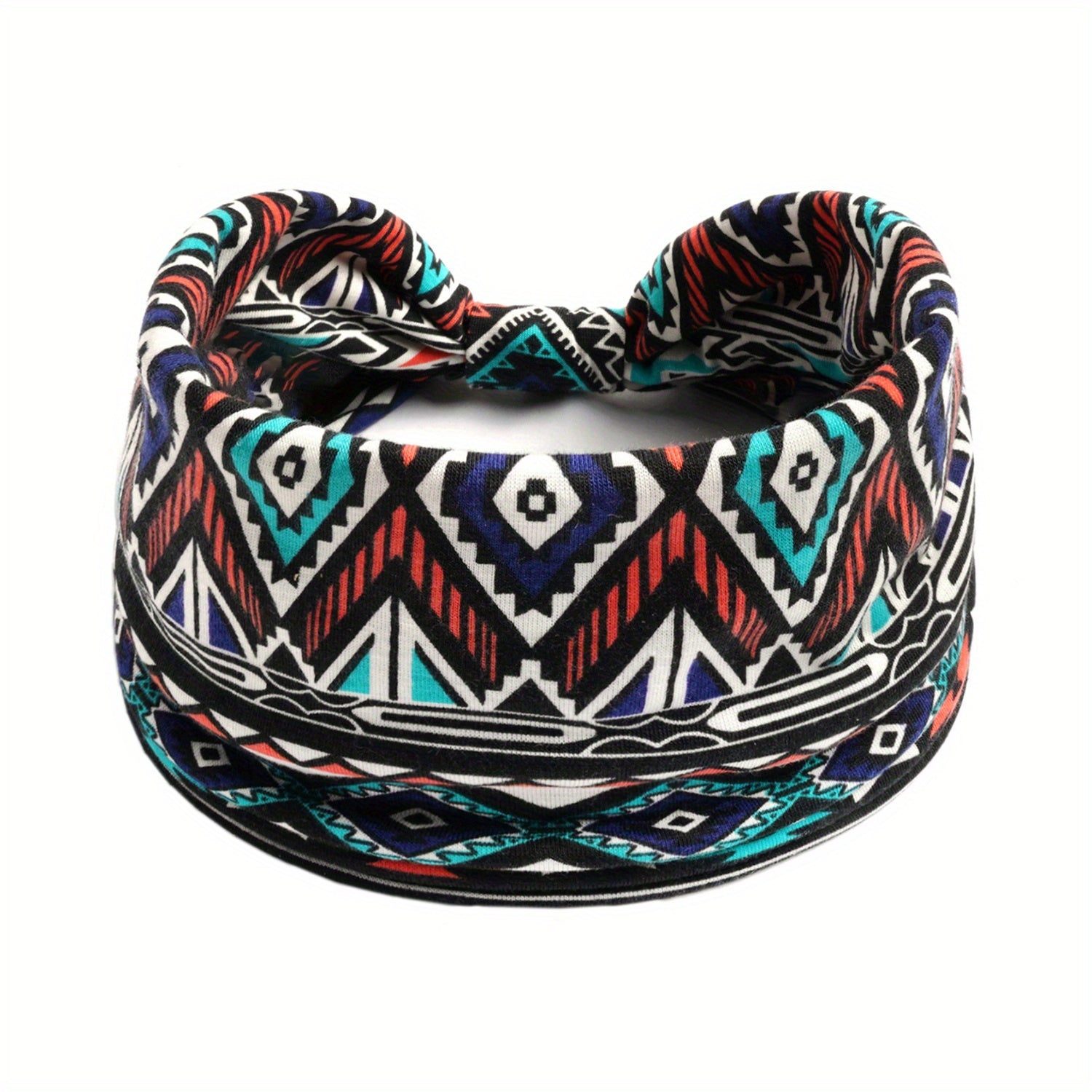 Boho Paisley Print Headband Retro Wide Sports Sweatband