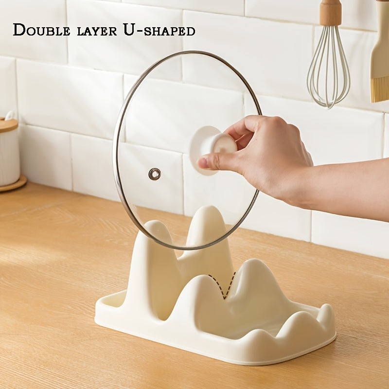 Countertop Storage Rack Pot Cover Placement Device Drain Rack