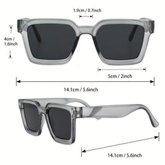 Men's Square Frame Sunglasses Unisex Sports Cycling Beach Photography
