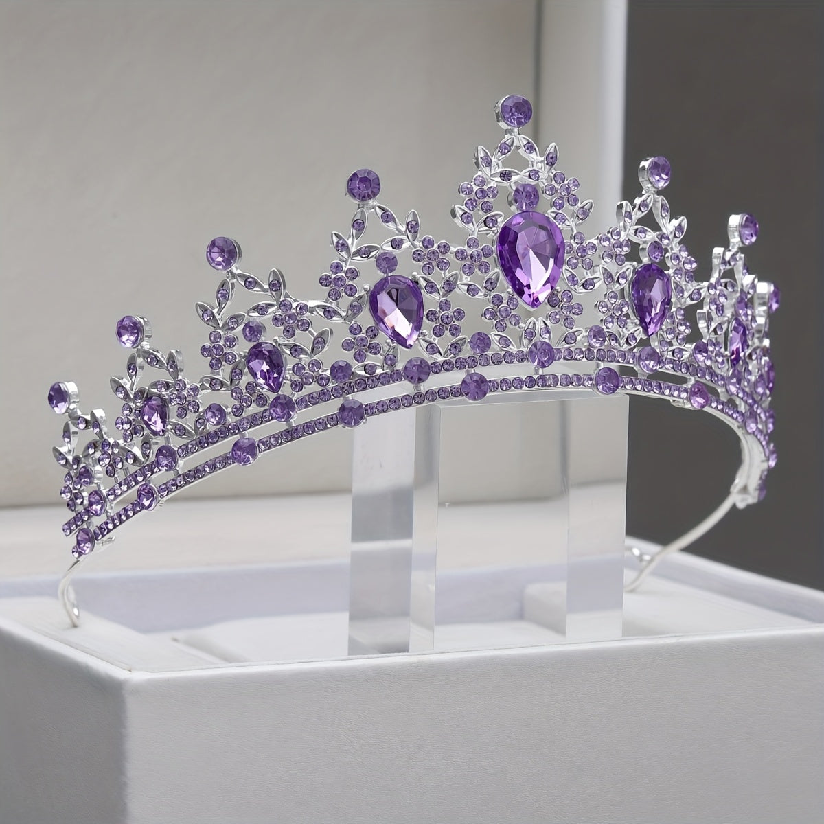 Girl's Princess Rhinestone Crown Hair Accessory