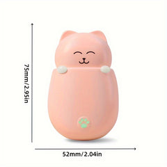 Stay Warm & Pink Pet Cat Rechargeable Hand Warmer 2 Gear Adjustment