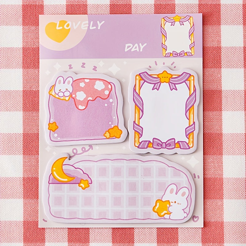 2pcs Cartoon Pet Sticky Notes Student Stationery Note Paper