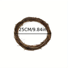 1pc Rattan Branch Wreath DIY Christmas Crafts Wedding Party Decor