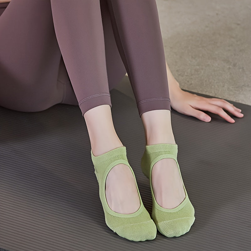 Backless Yoga Socks Non-slip Fitness Dance Socks