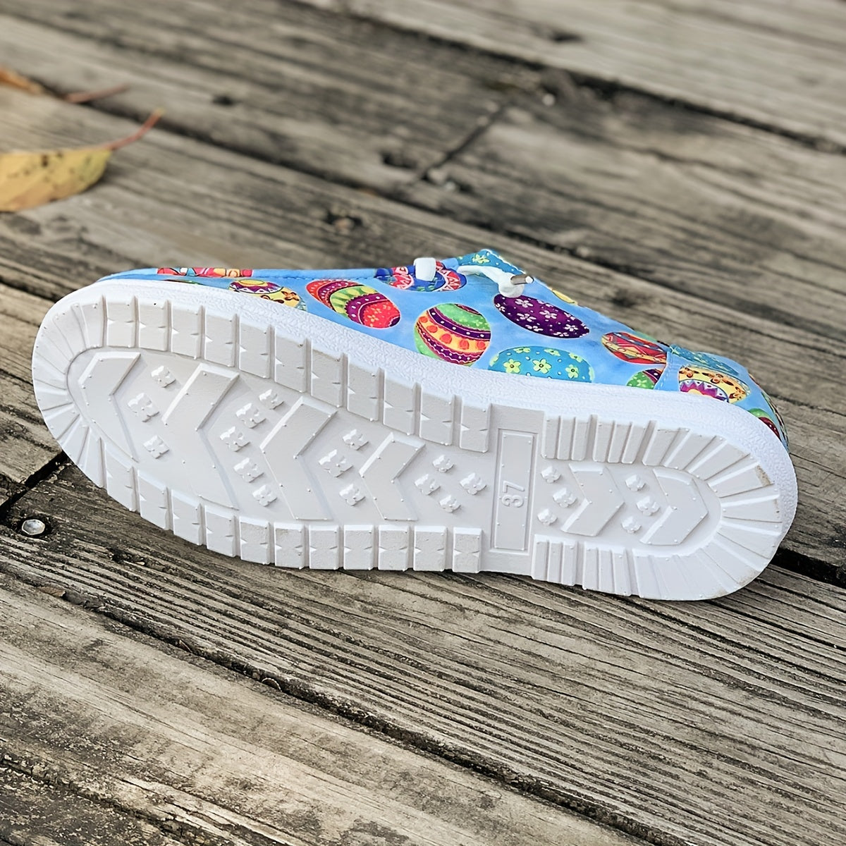 Colorful Pattern Breathable Flat Skate Shoes Lightweight Canvas