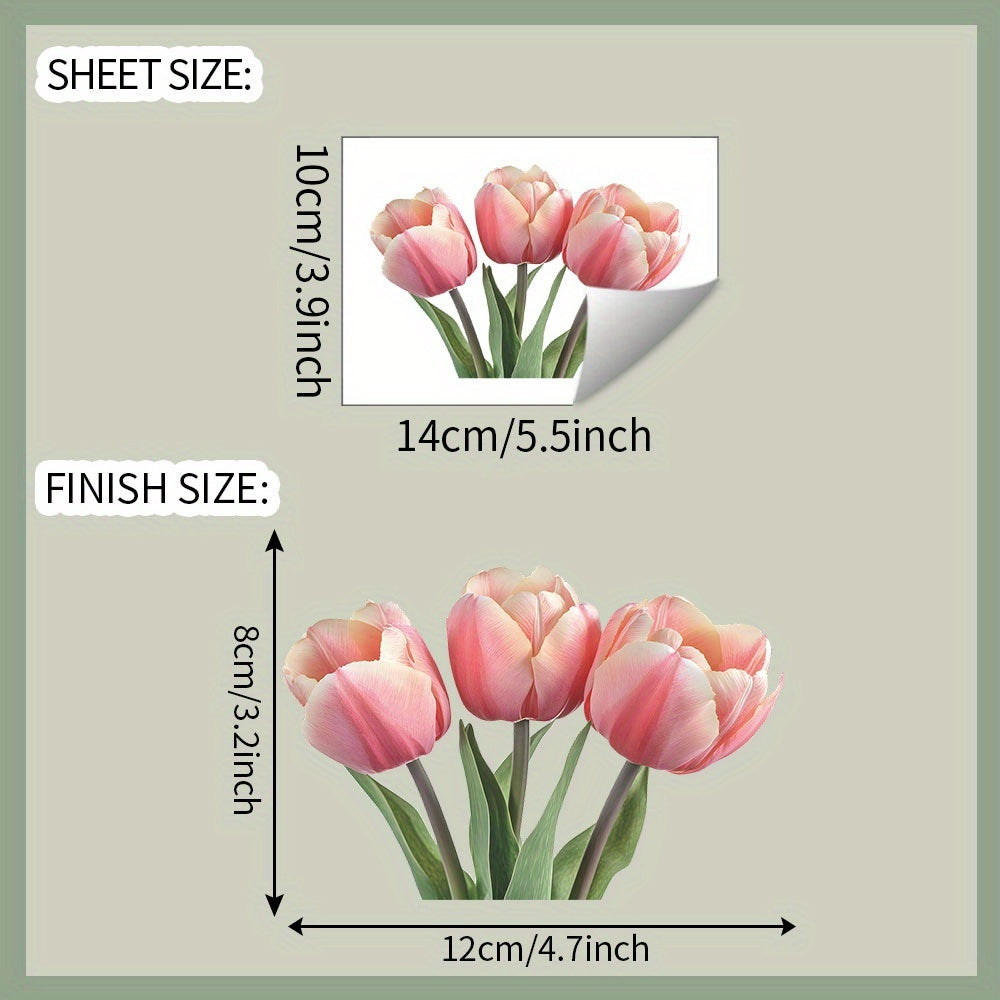 Tulip Switch Sticker Removable Waterproof PVC Decal Wall Decoration