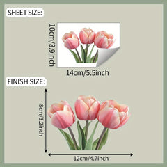 Tulip Switch Sticker Removable Waterproof PVC Decal Wall Decoration
