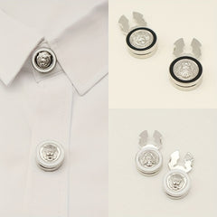 2 Packs of Lion Head Button Buckles for Fashionable Accessories