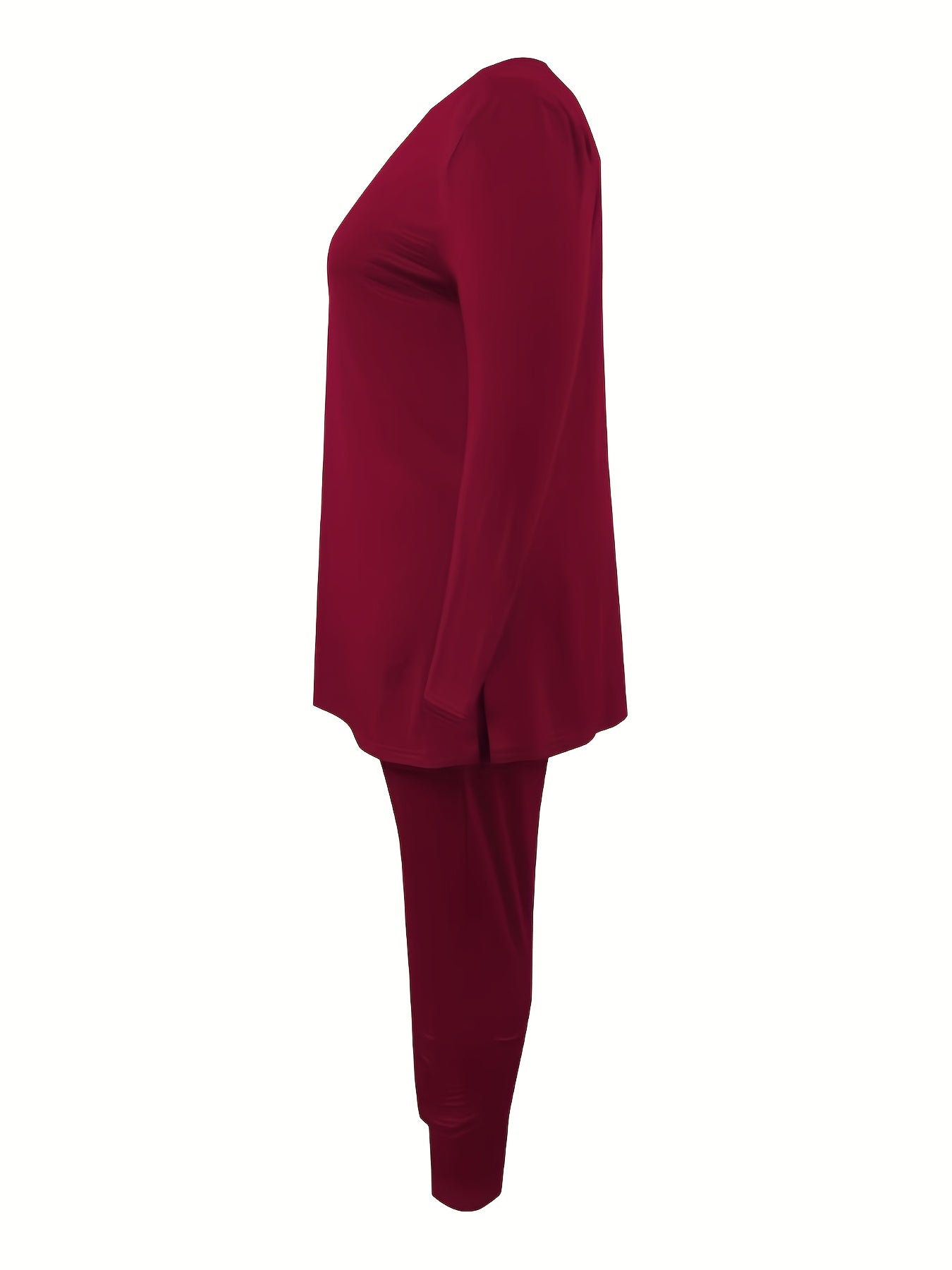  Solid Color Tee & Leggings 2 Piece Set