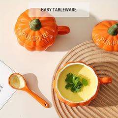 Halloween Pumpkin Coffee Mug Ceramic Mug With Lid