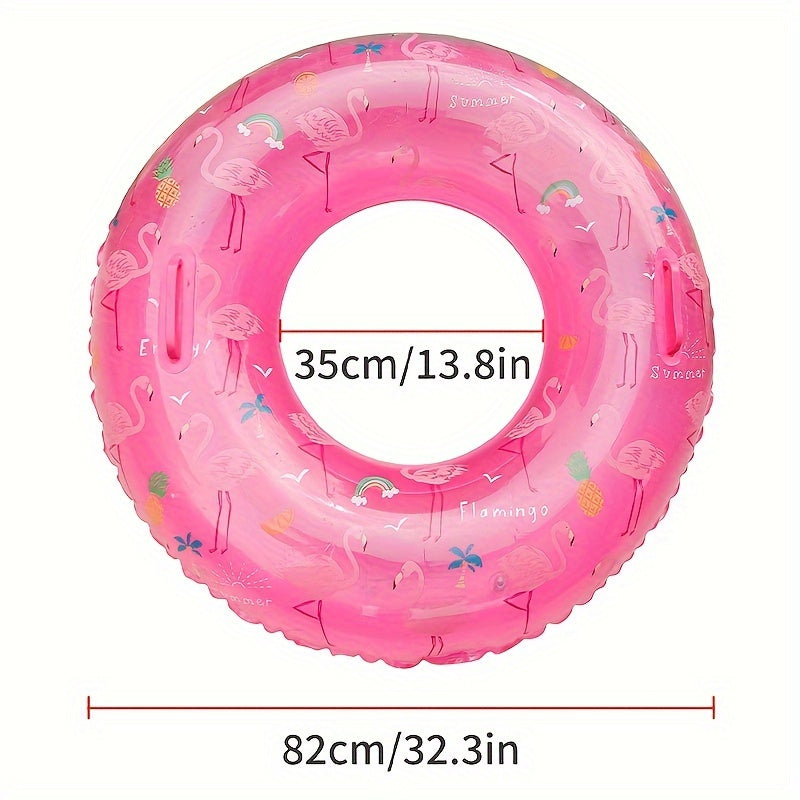 Thickened Inflatable Swimming Ring for Adults with Handles