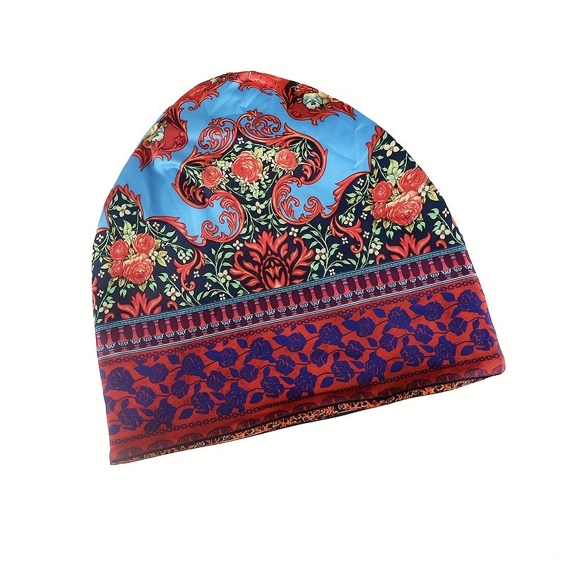 Boho Slouchy Beanie Cotton Casual Hats Lightweight Chemo Cap Women