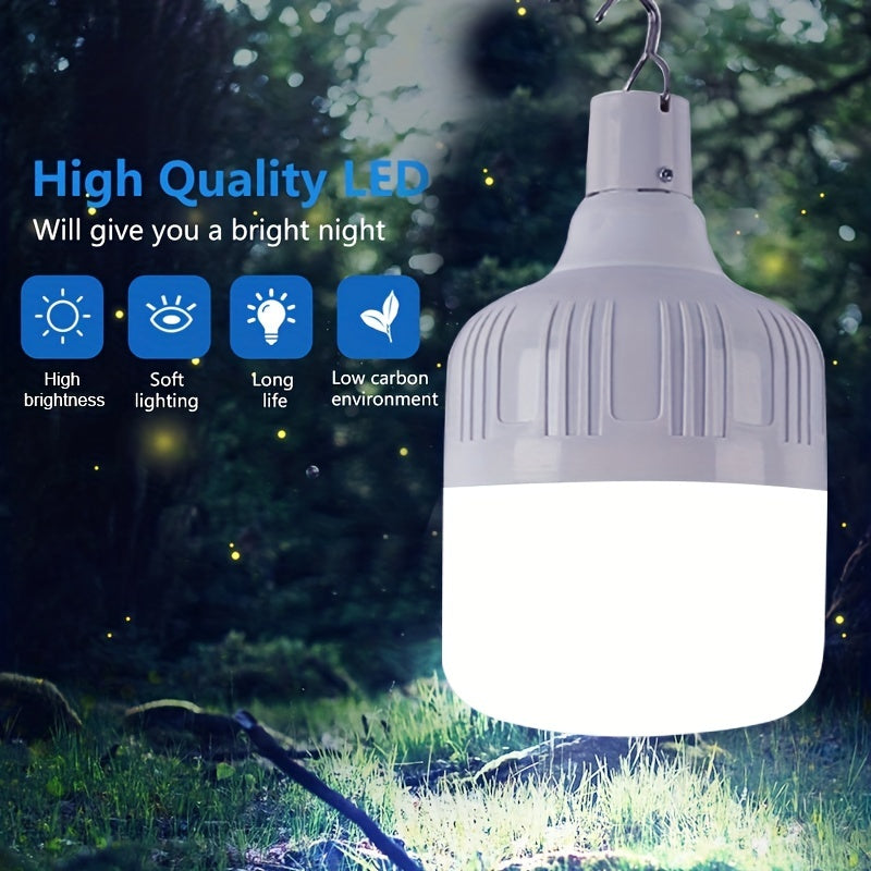 80W LED Outdoor USB Rechargeable Camping Bulb
