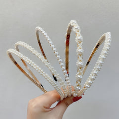 3pcs Faux Pearl Hairbands Bridal Hair Hoop Wedding Hair Accessories