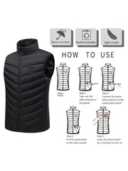 Men's Heated Vest Lightweight Warm Outdoor Clothing