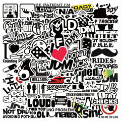 50pcs JDM Graffiti Stickers Waterproof DIY Decoration Materials