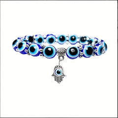 Devil's Eye Charm Bracelet Good Luck Anniversary Birthday Friendship Gift