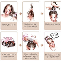 Heatless Curling Headband No Heat Hair Curler Roller Sleep Overnight