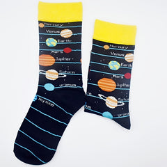 Planetary Style Classic Crew Socks for Women
