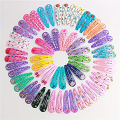 Colorful Strawberry Heart Pattern Hair Clip for Girls