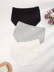 3pcs Letter Print Briefs Comfy & Breathable Panties Women's Lingerie