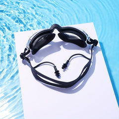 Swimming Goggles and Cap Set for Men Women