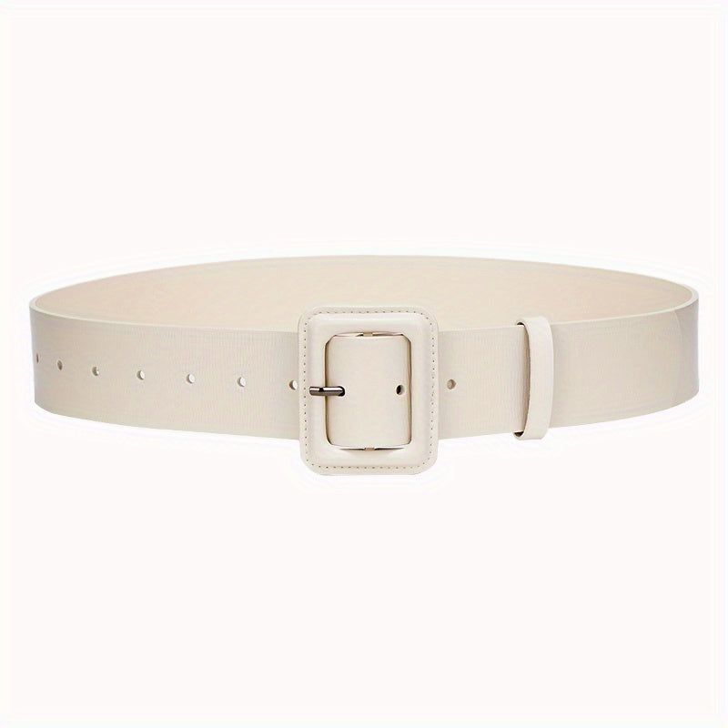 Classic Solid Wide Belt for Women