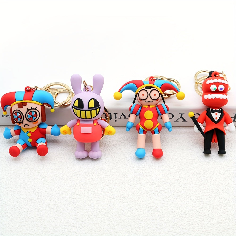 Cartoon Pendant Keychain for Car Keys Backpacks Wallets