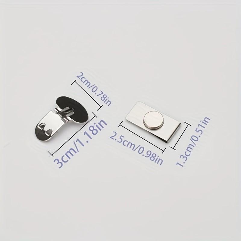 Magnetic Tie Clips Shirt Collar Clip Invisible Tie Fixer for Men