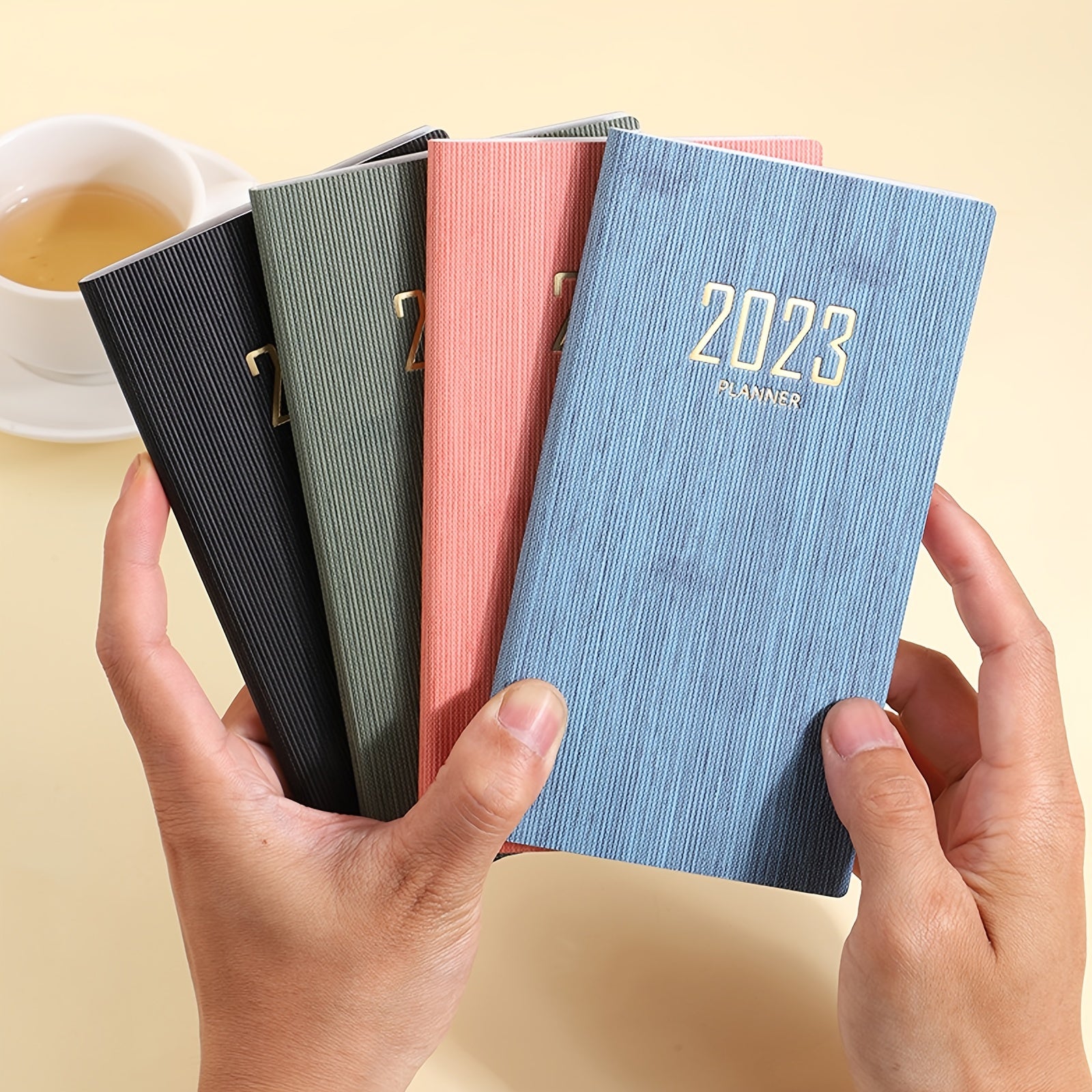 A6 Leather Daily Planner Notebook 60 Sheets