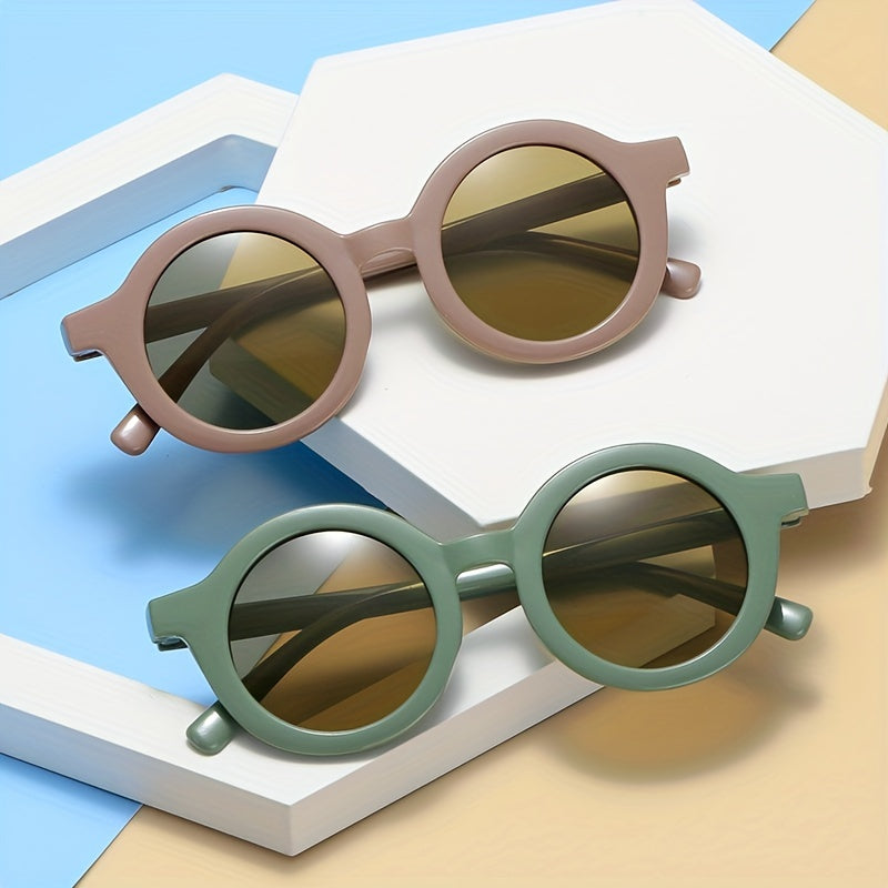 Round Frame Sunglasses for Women Kids Girls Boys - Macaroon Summer Party Favors