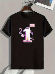 Men's Graphic T-shirt Casual Comfy Tee for Summer