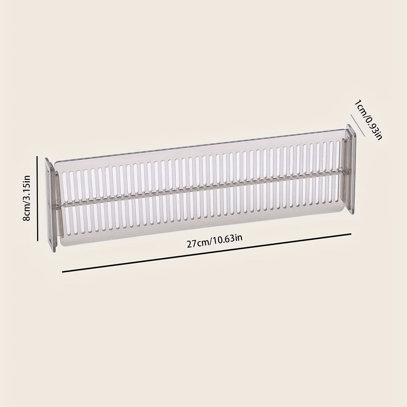 2pcs Drawer Storage Divider 10.63in 3.15in