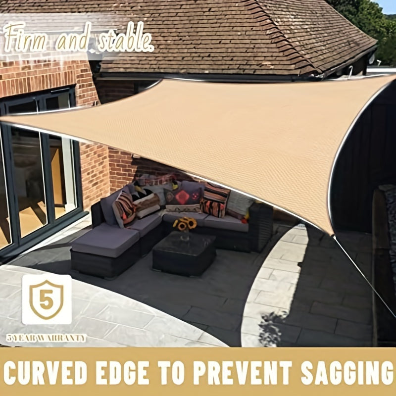 30X40 Rectangle Sun Shade Sail Canopy Beach Awning Shelter UV Block