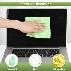 Microfiber Cleaning Cloths 12 Pack Multicolor for Glasses, Eyegl