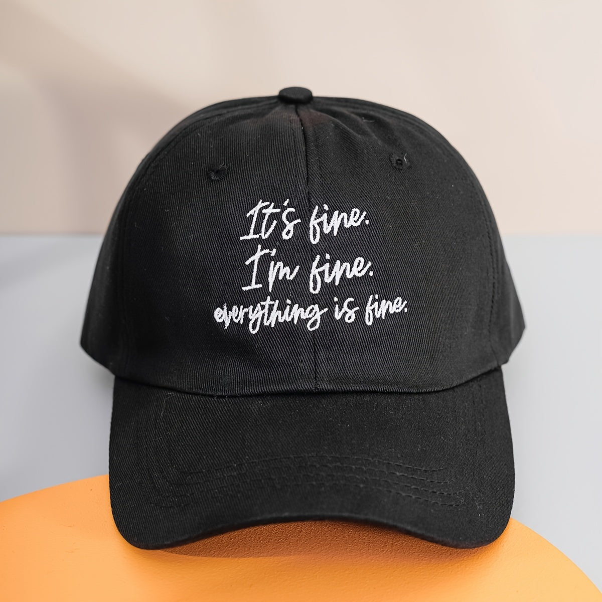 Letter Embroidery Baseball Cap Cotton Sun Hat Women Men Unisex