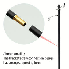 Aluminum Alloy Camping Folding Lamp Pole Adjustable Lantern Stand