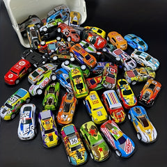 Alloy Small Car Inertia Pull Back Toy Set