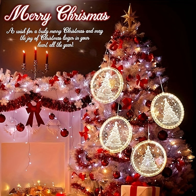 Christmas Window Light Decoration 3D Light Operated