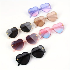 Kids Bee Heart Shaped Gradient Sunglasses for Party Dress Up