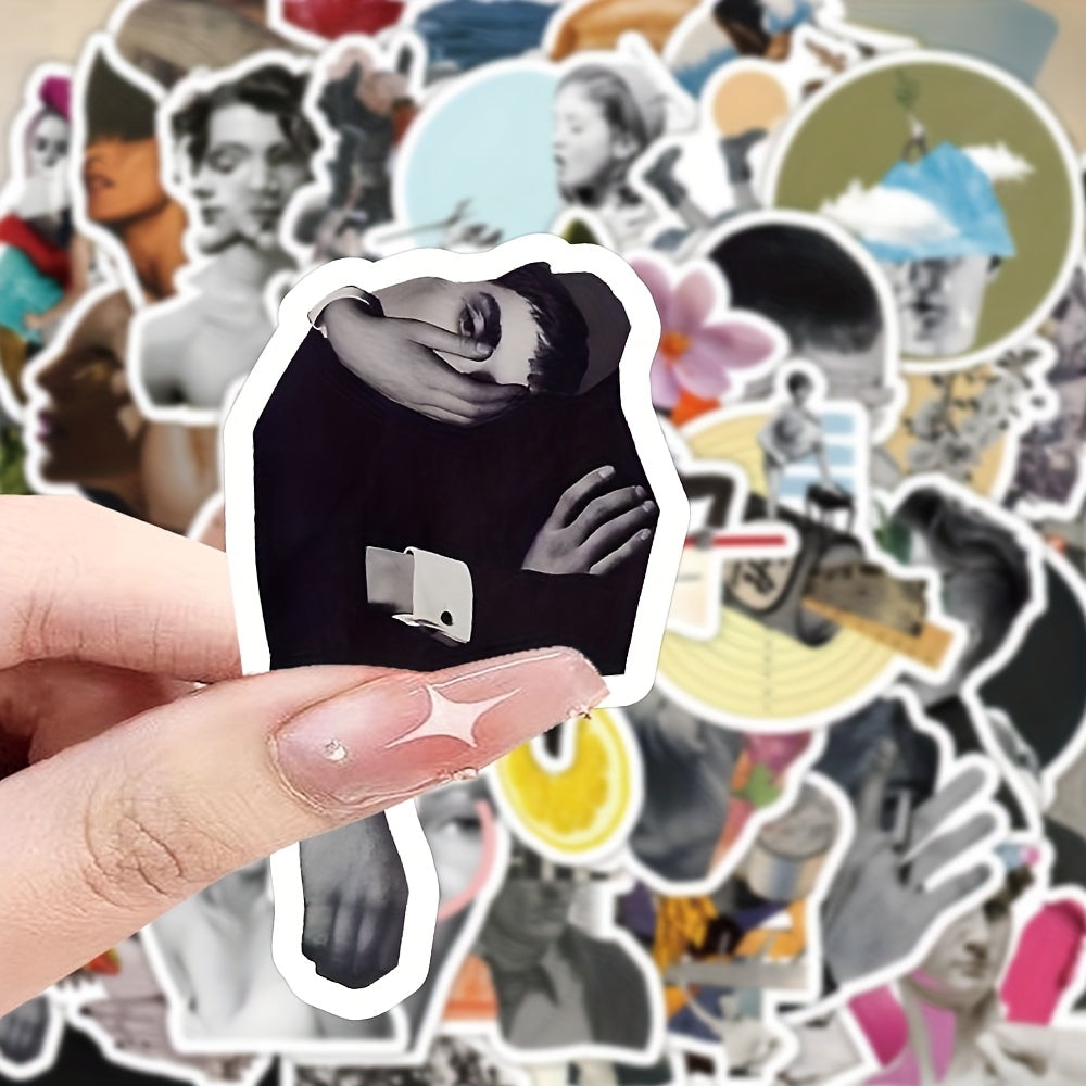 60pcs Abstract People Stickers Graffiti Decals DIY Stationery and Plastic