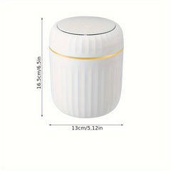 Desktop Trash Can with Lid Creative Small Coffee Table Office Living Room