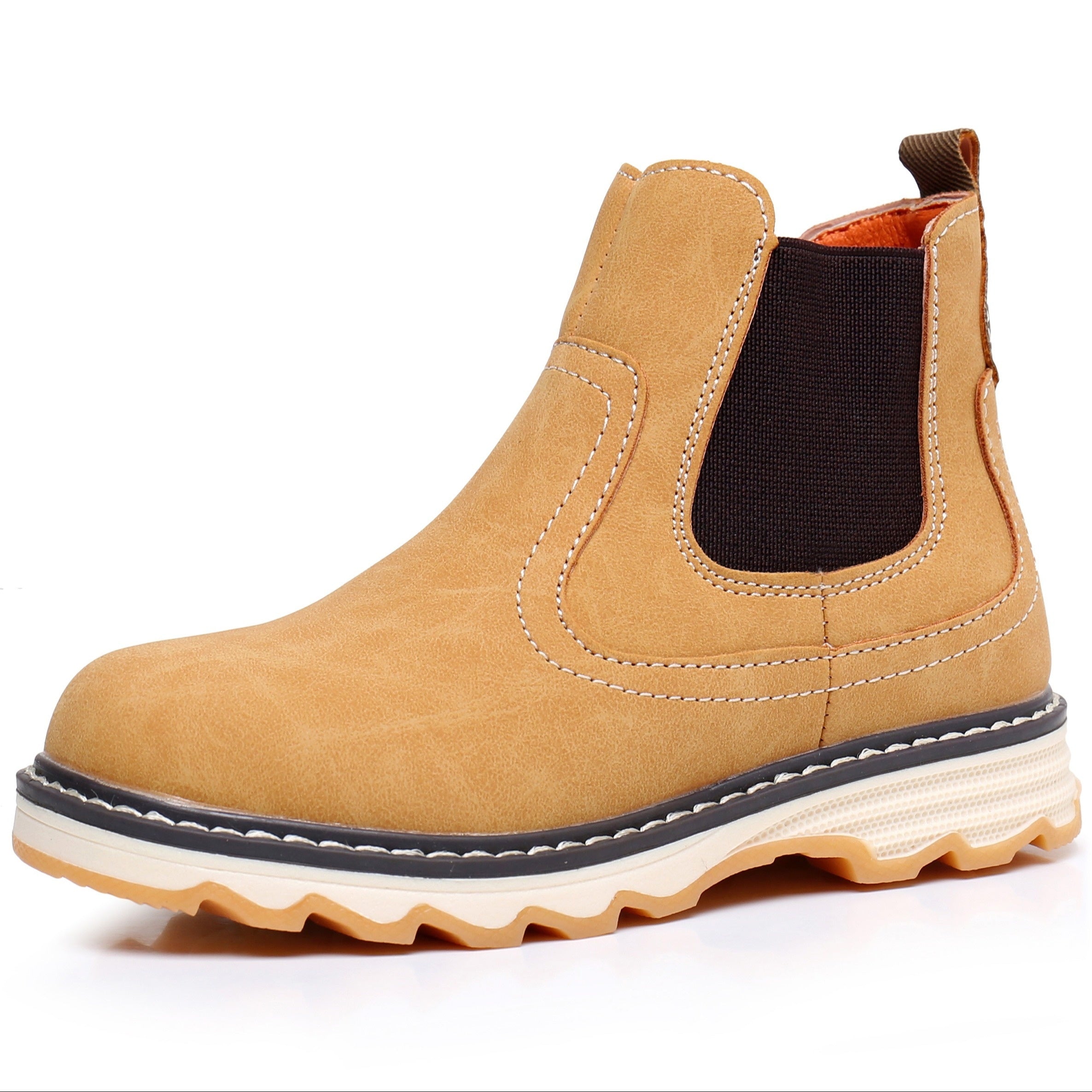 Boy's Side Zipper Ankle Boots Comfy Non Slip Casual Shoes