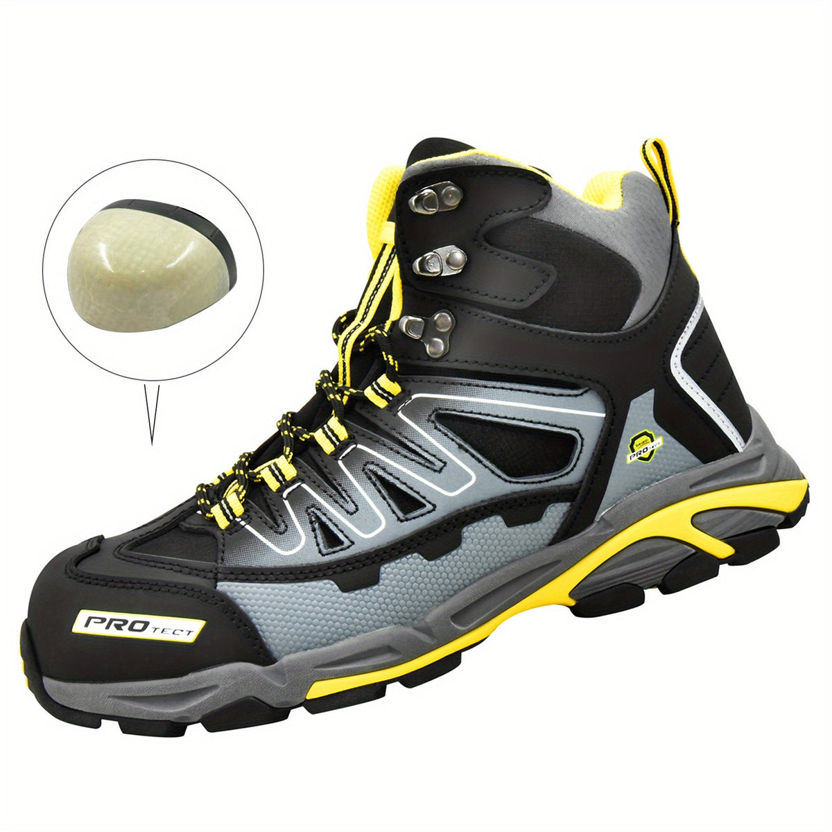 Men's Steel Toe Non Slip Work Safety Boots Wear resistant Shoes