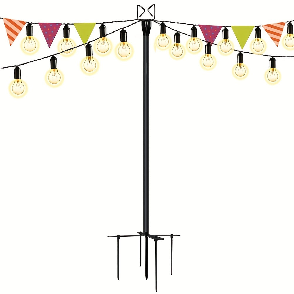 10FT String Light Poles for Outdoor Garden Patio